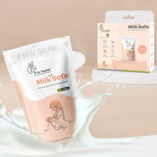 Milk Safe Breast Milk Storage Bags with Leakproof, BPA-Free, Temp Indicator (200ml x 30)