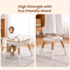 Little Genius Woodland Kids Study Table With Chair