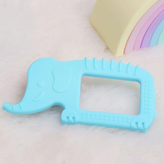 Tiny Bites Safari – Cute Baby Silicone Teether - Elephant