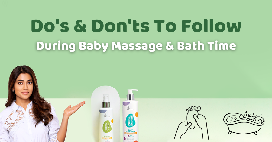 Baby bathing Rituals: Do’s & don’ts to follow during your baby’s massage & bathing time.-R for Rabbit
