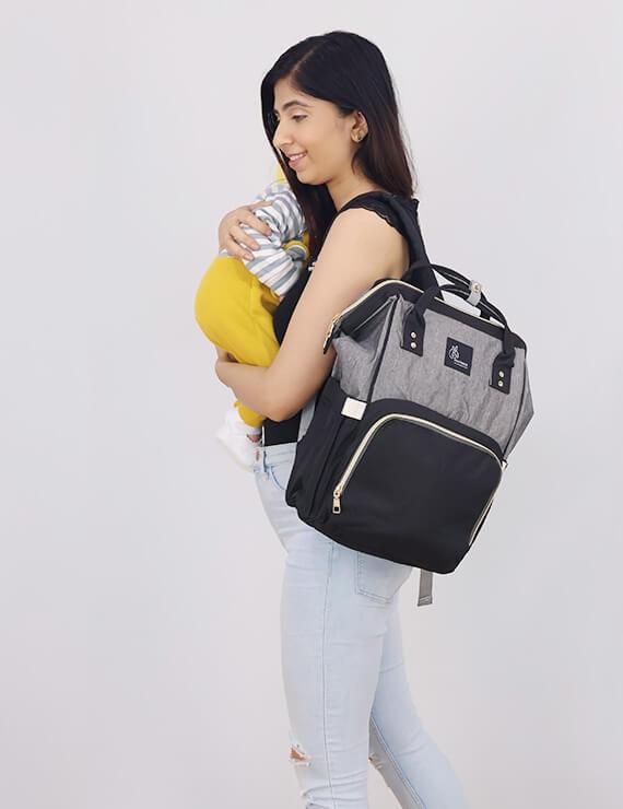 Diaper Tote Bag-Breast Pump Bag Diaper Organizer Bag with Shoulder  Strap&Pacifier Case Mommy Baby Bag for Work,Weekender - Walmart.com