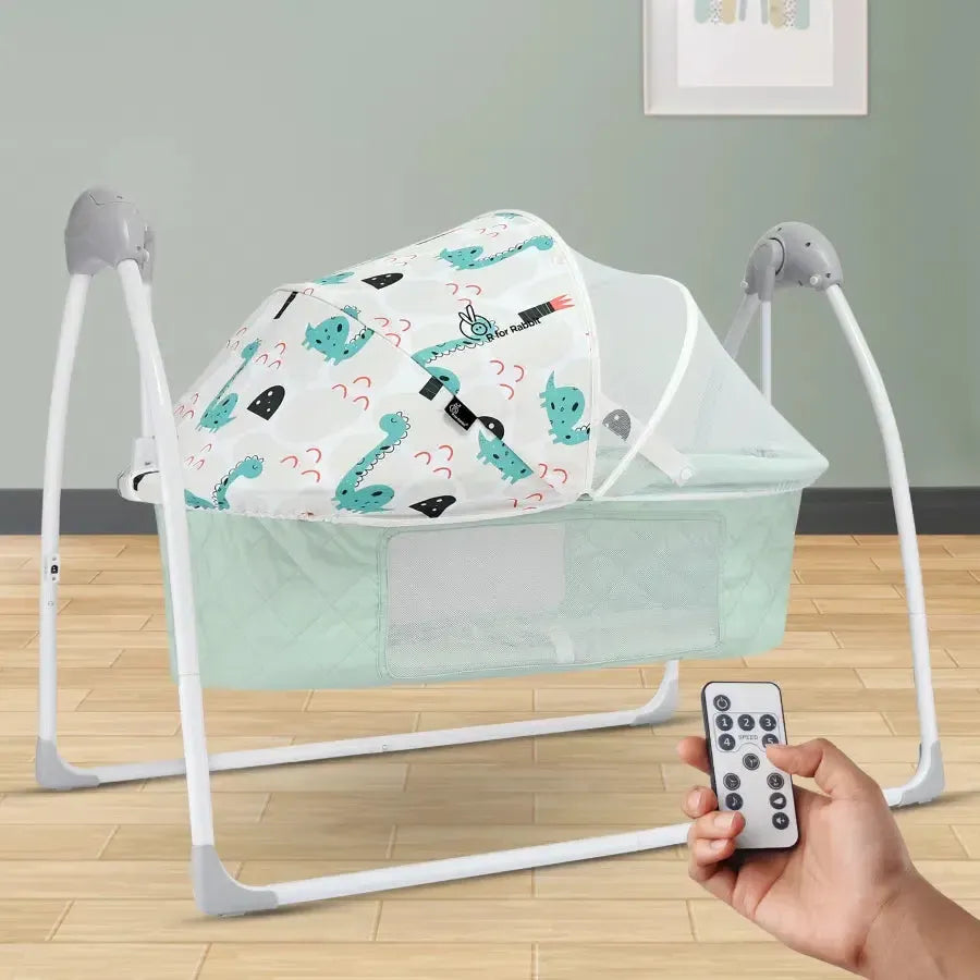 Lullabies Plus Auto Swing Baby Cradle - Sea Green
