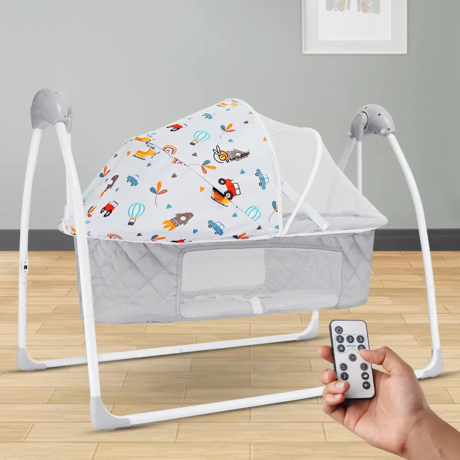 Lullabies Plus Baby Cradle Auto Swing With Remote Control