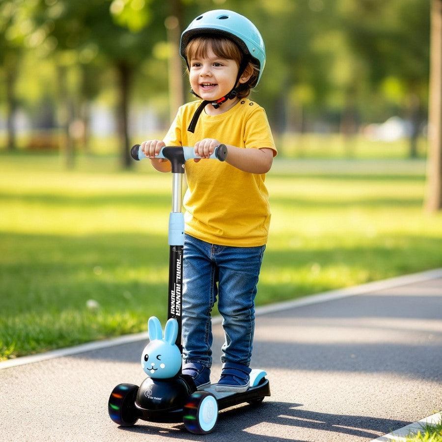 Road Runner Bunny Scooter For Kids With PU LED Wheels - R for Rabbit