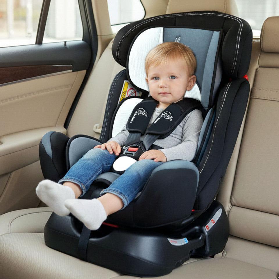Jack N Jill Grand Baby Car Seat For 0 To 7 Years With Recline And Harness - Black Multi