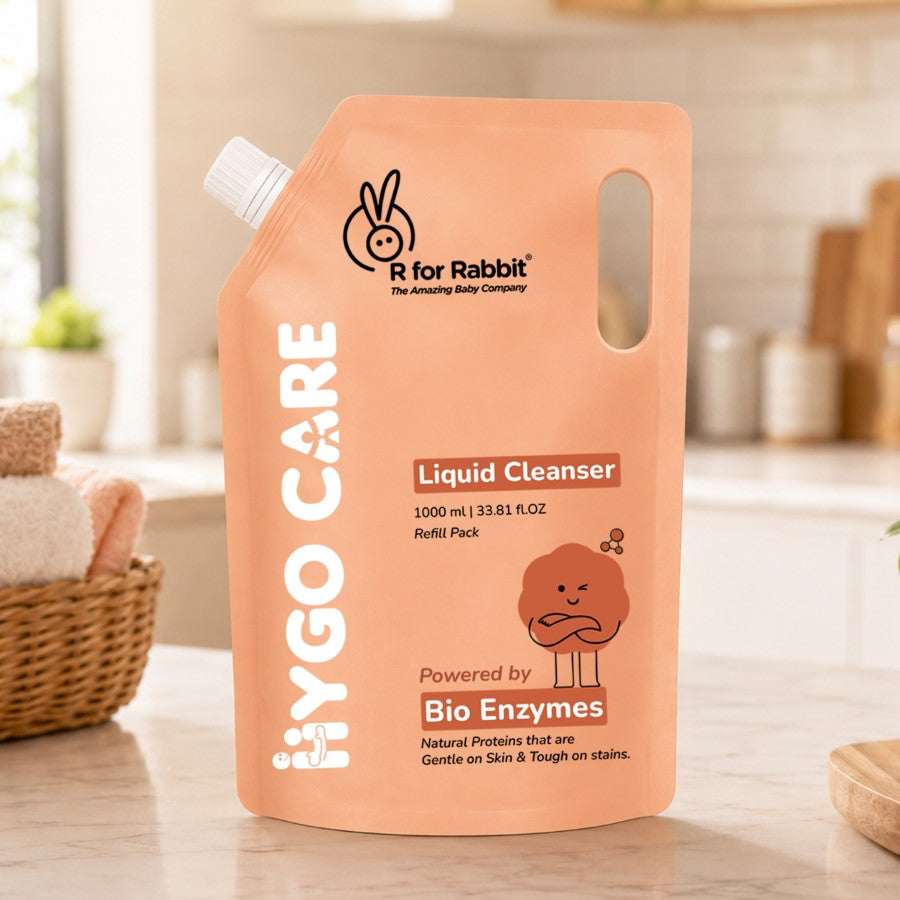 Hygo Care Liquid Cleanser Refill Pack 1000ml, Bio Enzyme Baby Bottle & Toy Cleanser