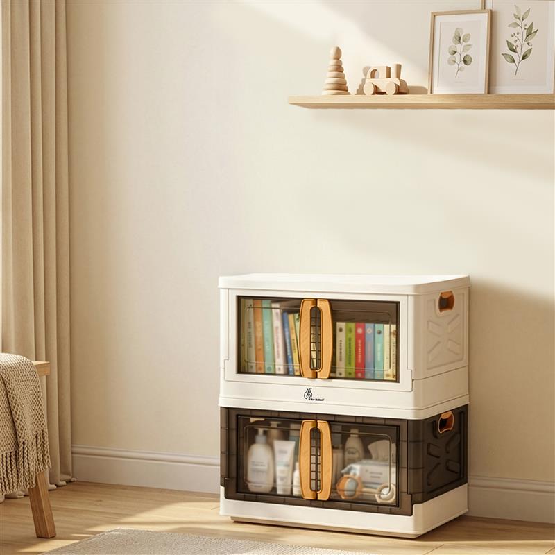 Kiddo Korner Pod Kids Storage Organizer Set of 2 – 20L Each - Beige Brown