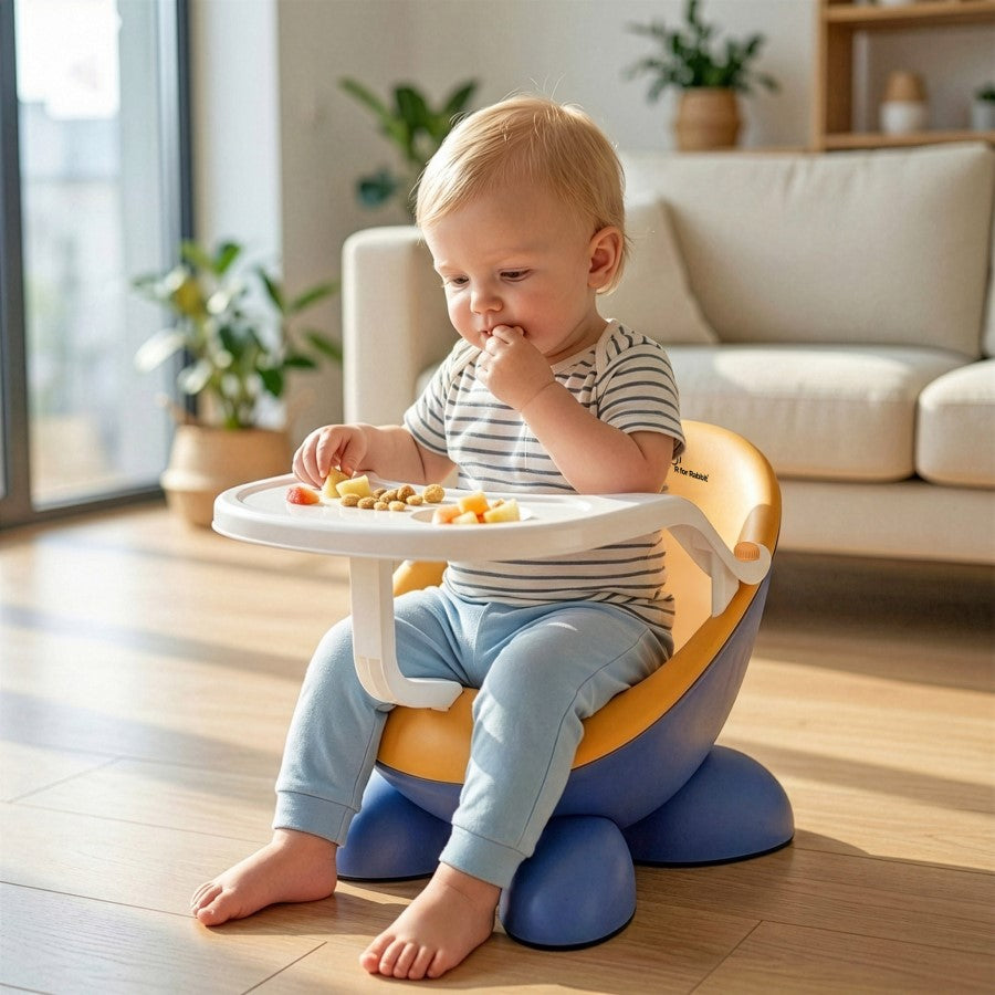 Jelly Bean Fab 2 in 1 Multipurpose Kids Chair and Meal Chair - Blue Orange