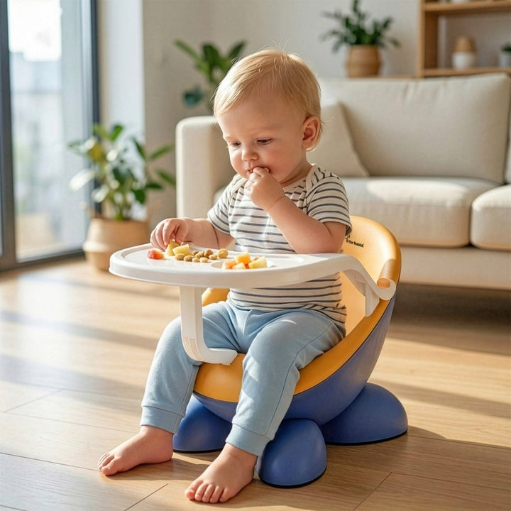 Jelly Bean Fab 2 in 1 Multipurpose Kids Chair and Meal Chair - Blue Orange