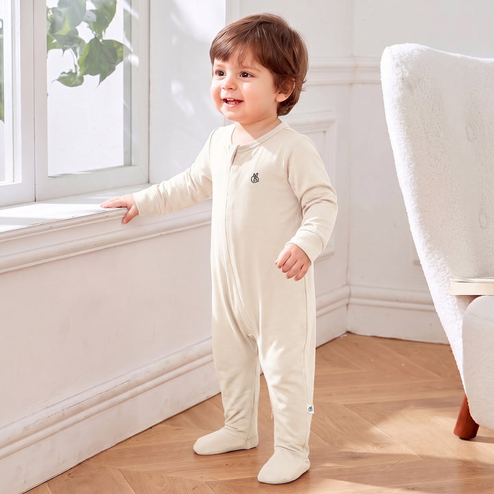 Mushmellow Snow White Micro Modal Full Sleeve Sleepsuit