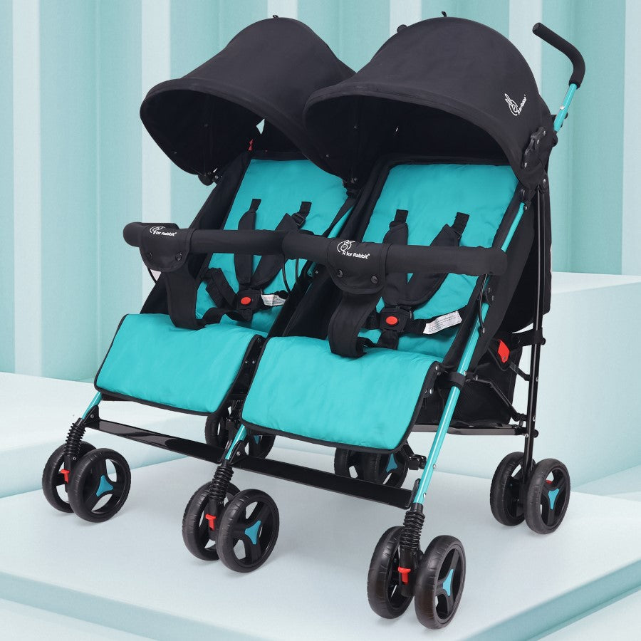 Ginny and Johnny Baby Stroller - Compact Fold, Multi Recline Seat