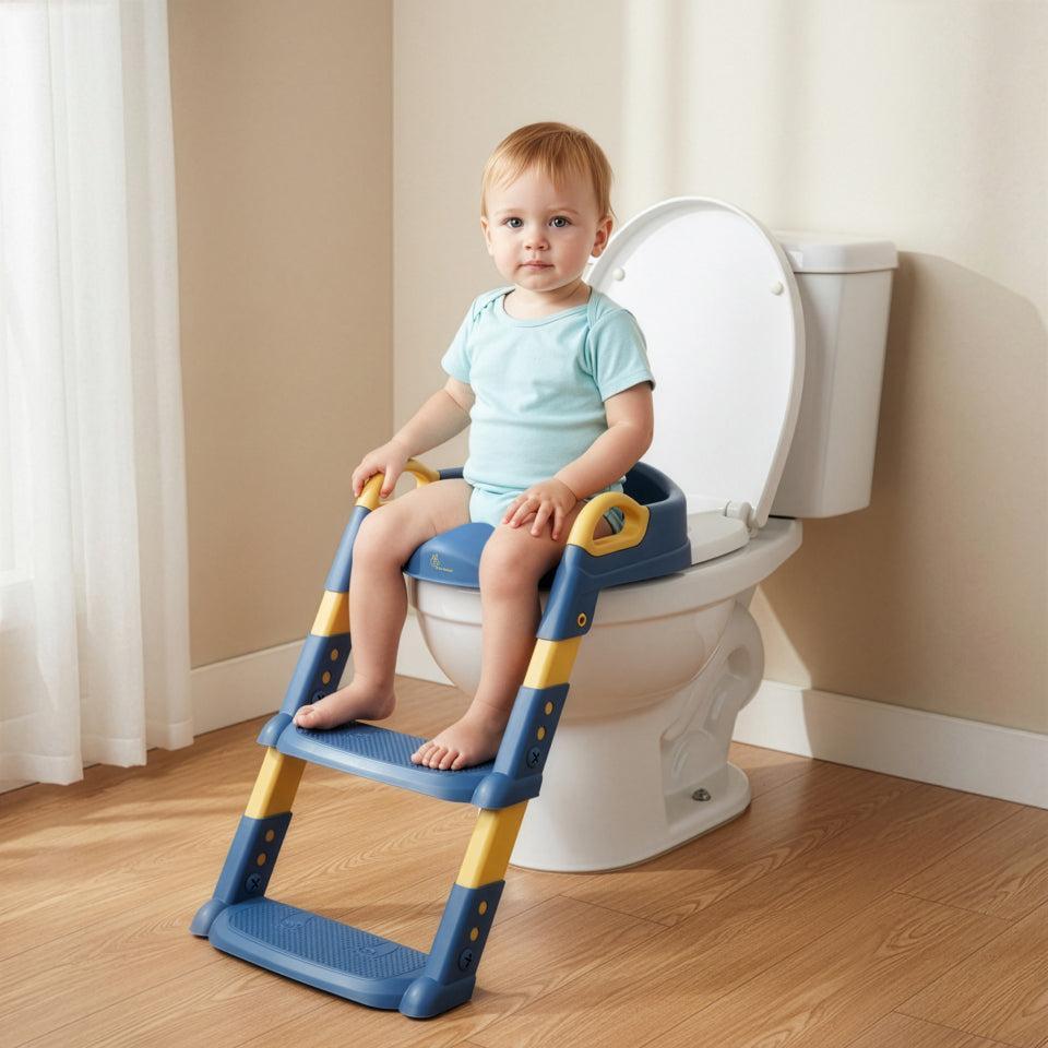 Hilltop Potty Step Stool - Blue Yellow
