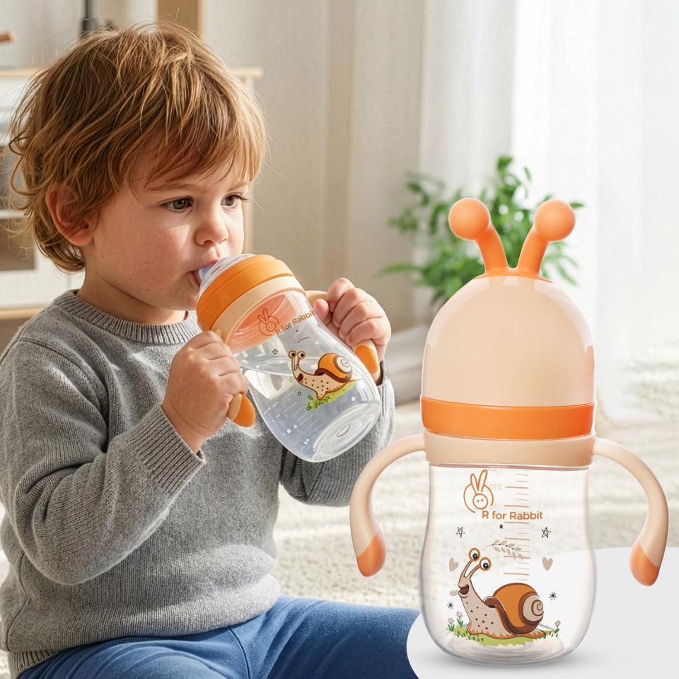 Snozzy Baby Spout Sippy Cup Bottle 240 ML - Yellow