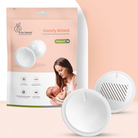 Comfy Shield Breast Pads for Moms - 24-Hour Day & Night Leak Protection