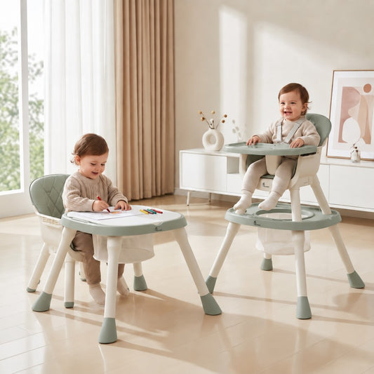 Cherry Berry Multi High Chair For Kids - Ash Grey