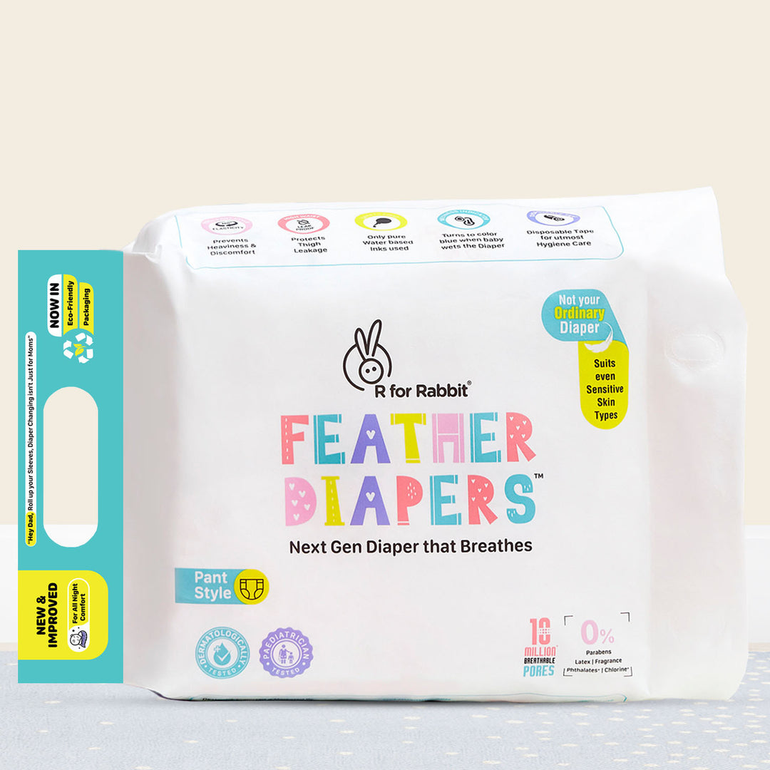 Feather Diapers Next Gen Baby Diapers that Breathes, Dermatologicall