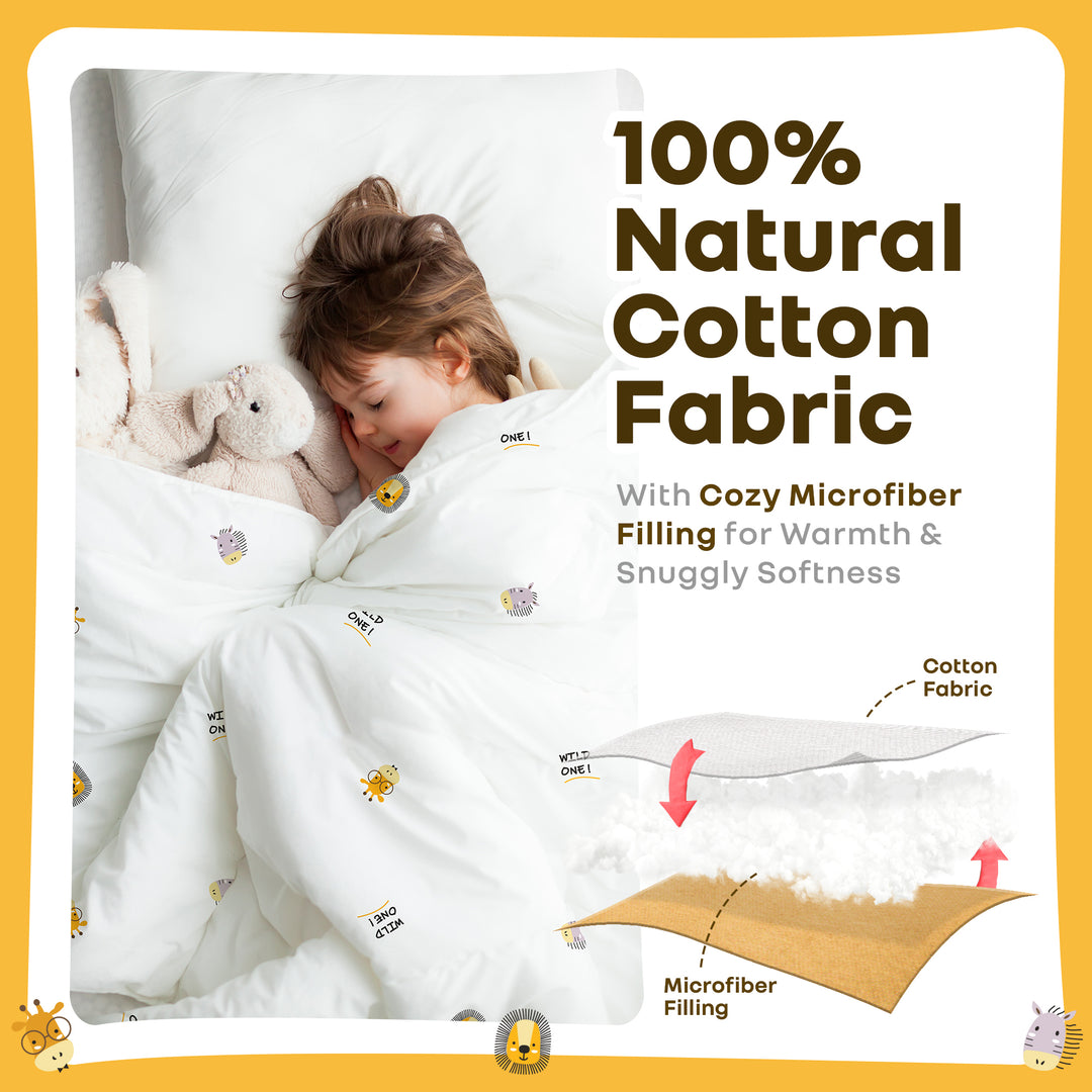 Softkins Baby Comforter 100% Cotton Baby Blanket With Ultra-Soft Dual Side Comfort