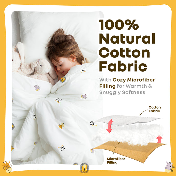 Softkins Baby Comforter 100% Cotton Baby Blanket With Ultra-Soft Dual Side Comfort