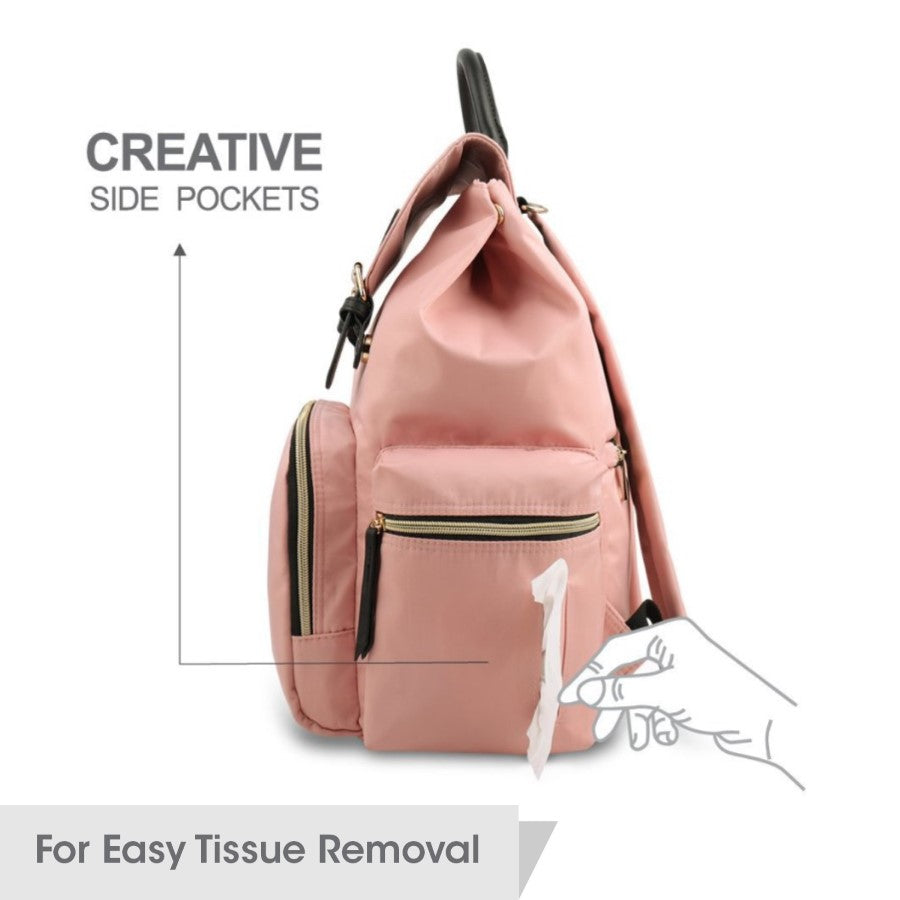 Caramello Bliss Diaper Bag Blush Blush Pink