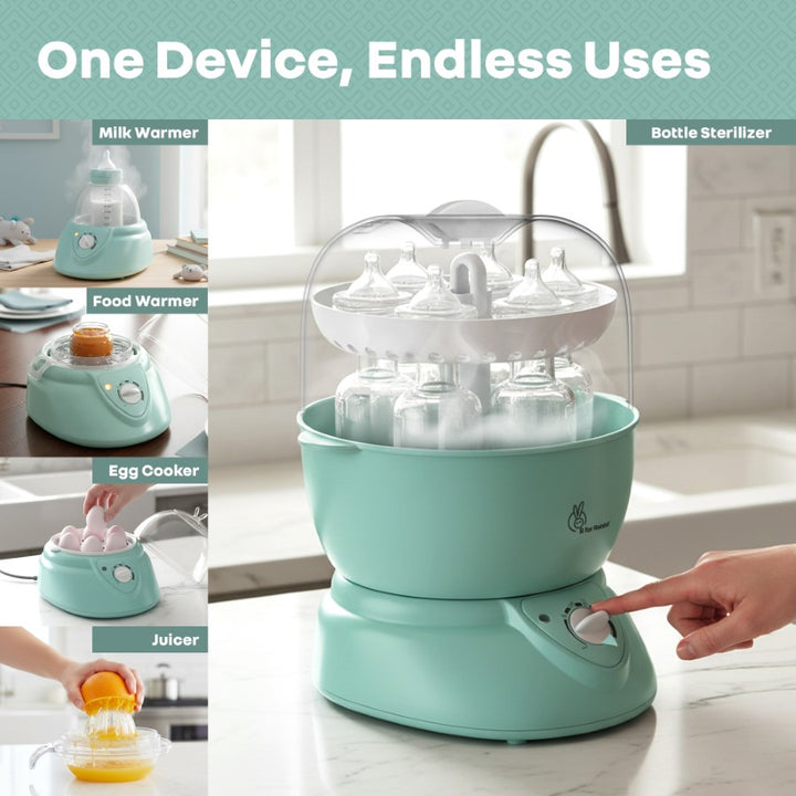 Multifunctional kitchen appliance with various uses in a kitchen setting