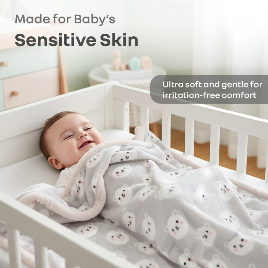 Softkins Comfy - Ultra Soft & Cozy Lightweight Baby Blanket (100×100 cm)