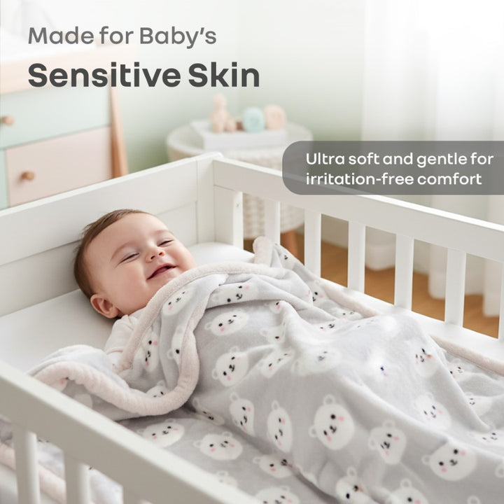 Softkins Comfy - Ultra Soft & Cozy Lightweight Baby Blanket (100×100 cm)