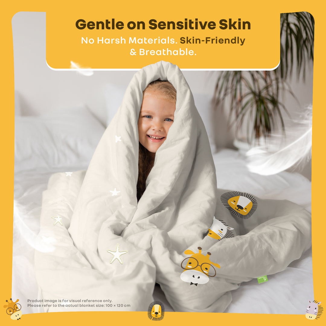 Softkins Baby Comforter 100% Cotton Baby Blanket With Ultra-Soft Dual Side Comfort