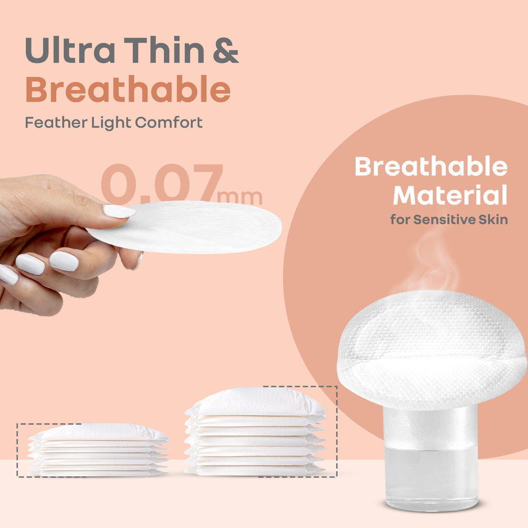 Comfy Shield Breast Pads for Moms - 24-Hour Day & Night Leak Protection