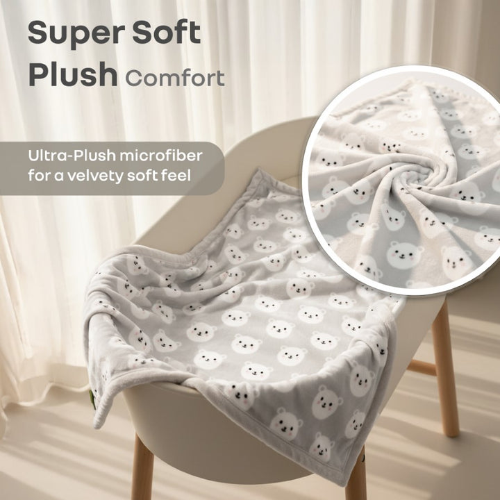 Softkins Comfy - Ultra Soft & Cozy Lightweight Baby Blanket (100×100 cm)