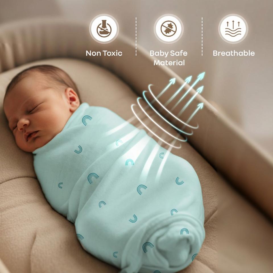 Cuddlez Muslin Baby Swaddle 100% Cotton Baby Swaddle Soft & Breathable Multipurpose Cloth (Pack of 3)