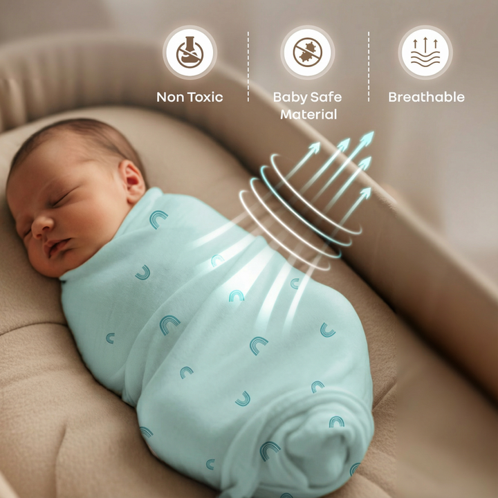 Cuddlez Muslin Baby Swaddle 100% Cotton Baby Swaddle Soft & Breathable Multipurpose Cloth (Pack of 3)