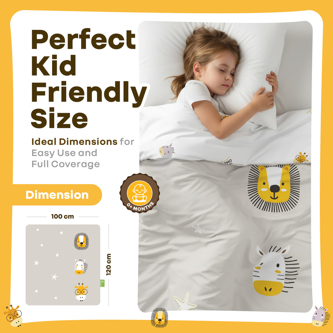 Softkins Baby Comforter 100% Cotton Baby Blanket With Ultra-Soft Dual Side Comfort