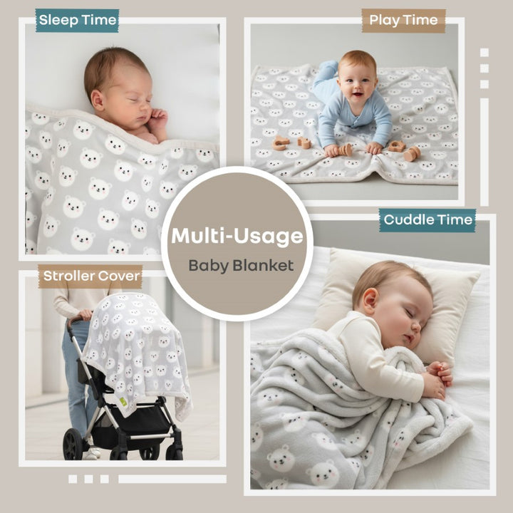 Softkins Comfy - Ultra Soft & Cozy Lightweight Baby Blanket (100×100 cm)