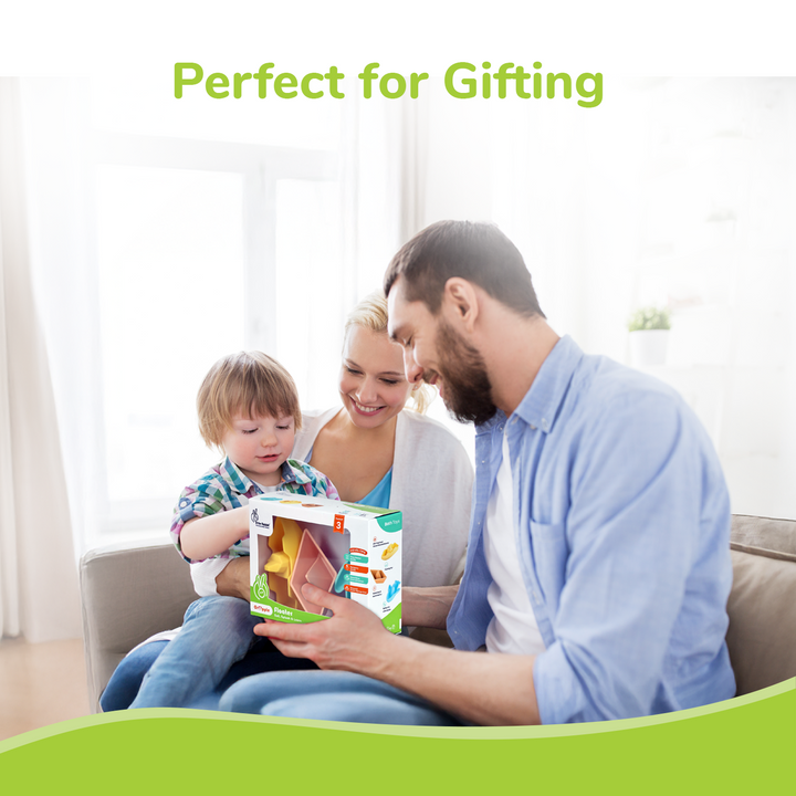 Orapple Floater Baby Bath Toys - BPA-Free Silicone Floating Toys (Pack of 3)