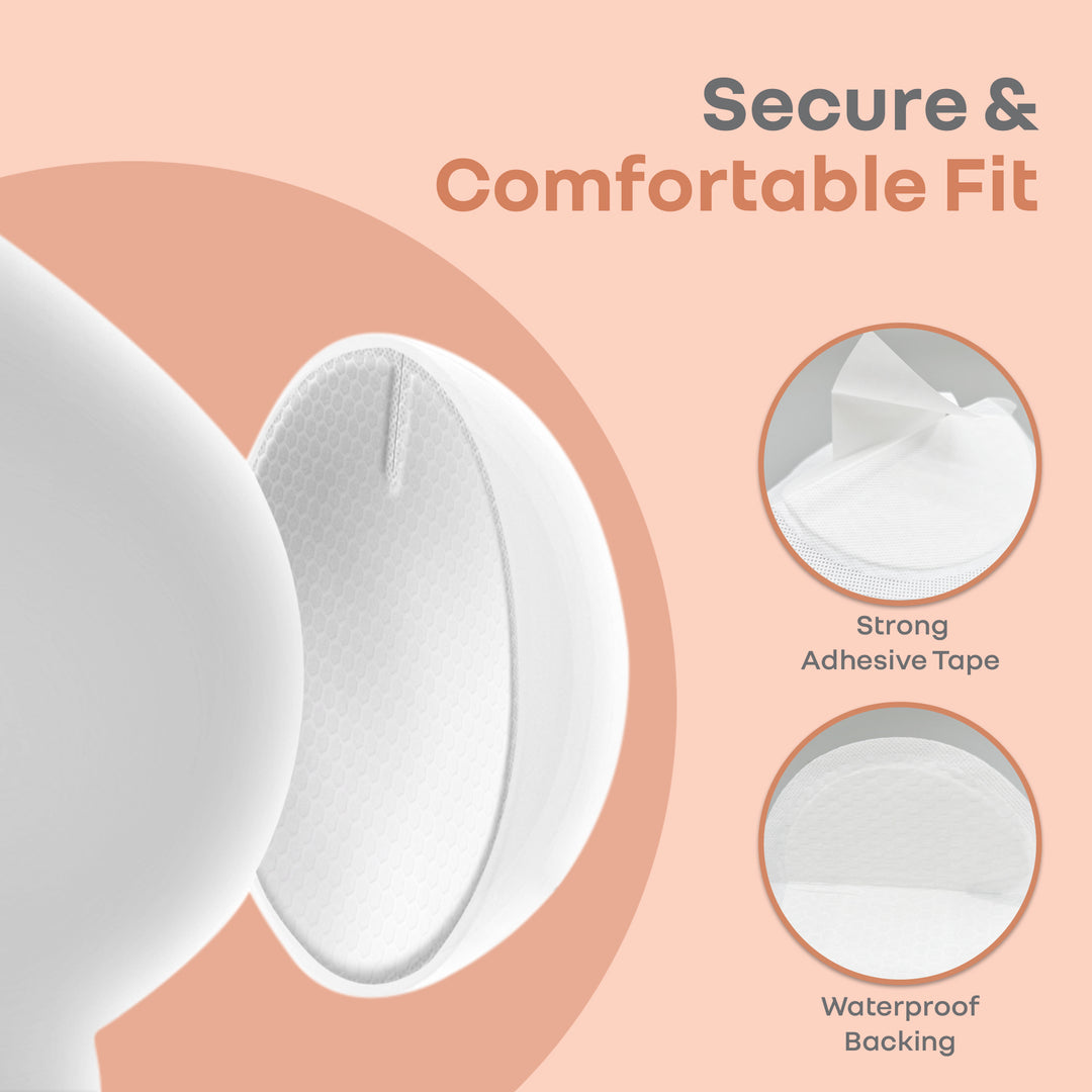 Comfy Shield Breast Pads for Moms - 24-Hour Day & Night Leak Protection