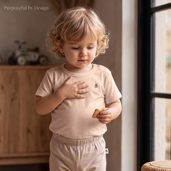 Mushmellow Mushy Mushroom Micro Modal Half Sleeve T-Shirt