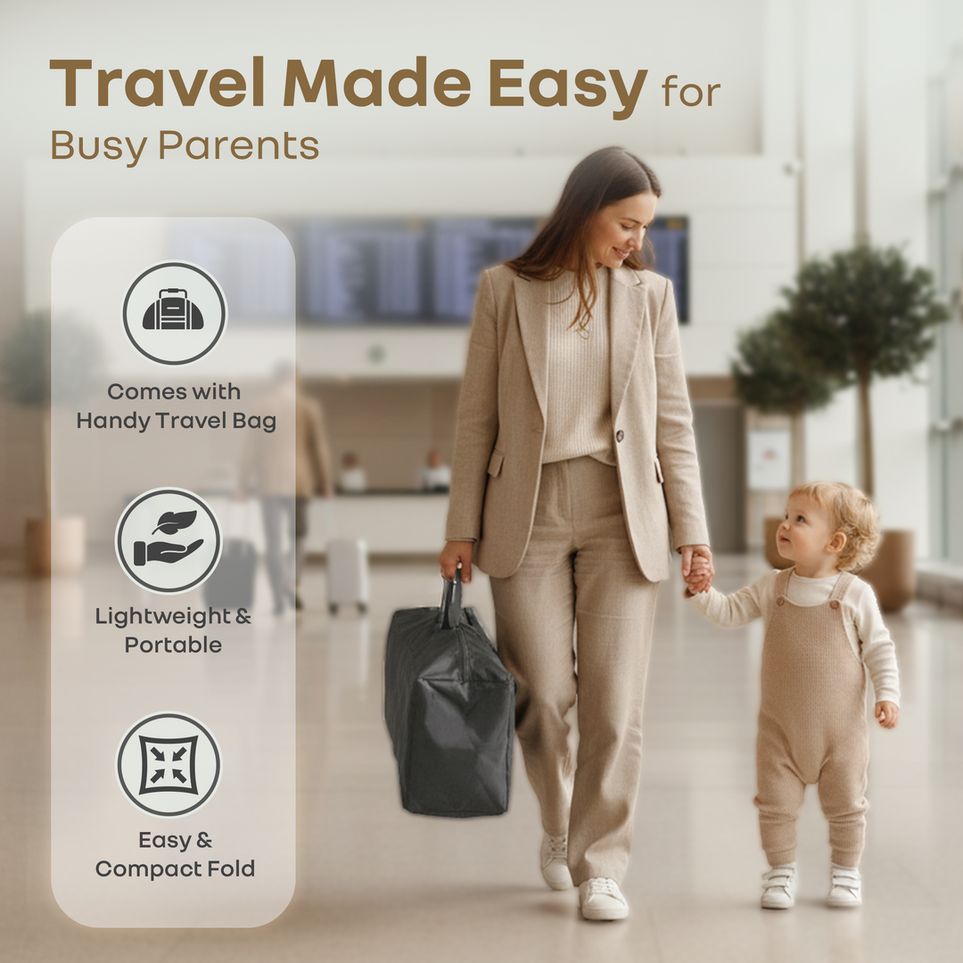 Hide N Seek Bliss Baby Cot - Safe, Cozy & Foldable Cot for Babies 0-3 Years