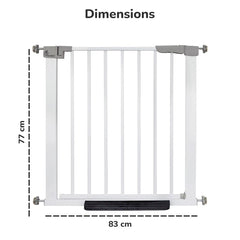 Safeguard Baby Safety Gate for Kids with Two-Way Auto-Close, No-Drill, Retractable Design & Adjustable Lock