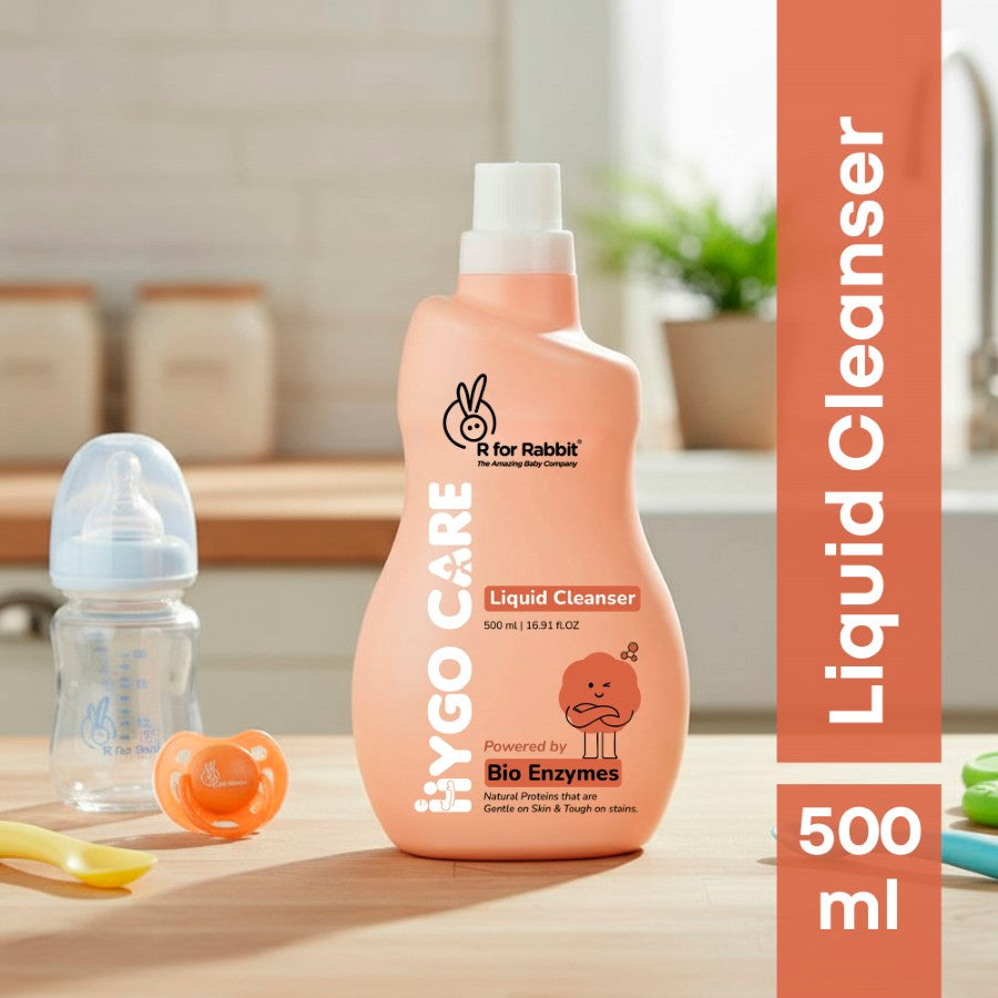 Hygo Care Baby Liquid Bottle Cleaner 500ml | Safe for Feeding Bottles, Toys & Accessories