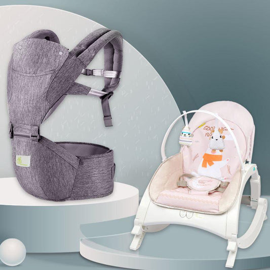 3 in 1 Rock N Play Baby Rocker + Upsy Daisy Cool Baby Carrier