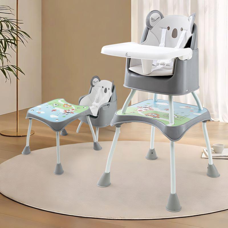 in Cherry Berry Grand Baby High Chair Convertible Removable Tray