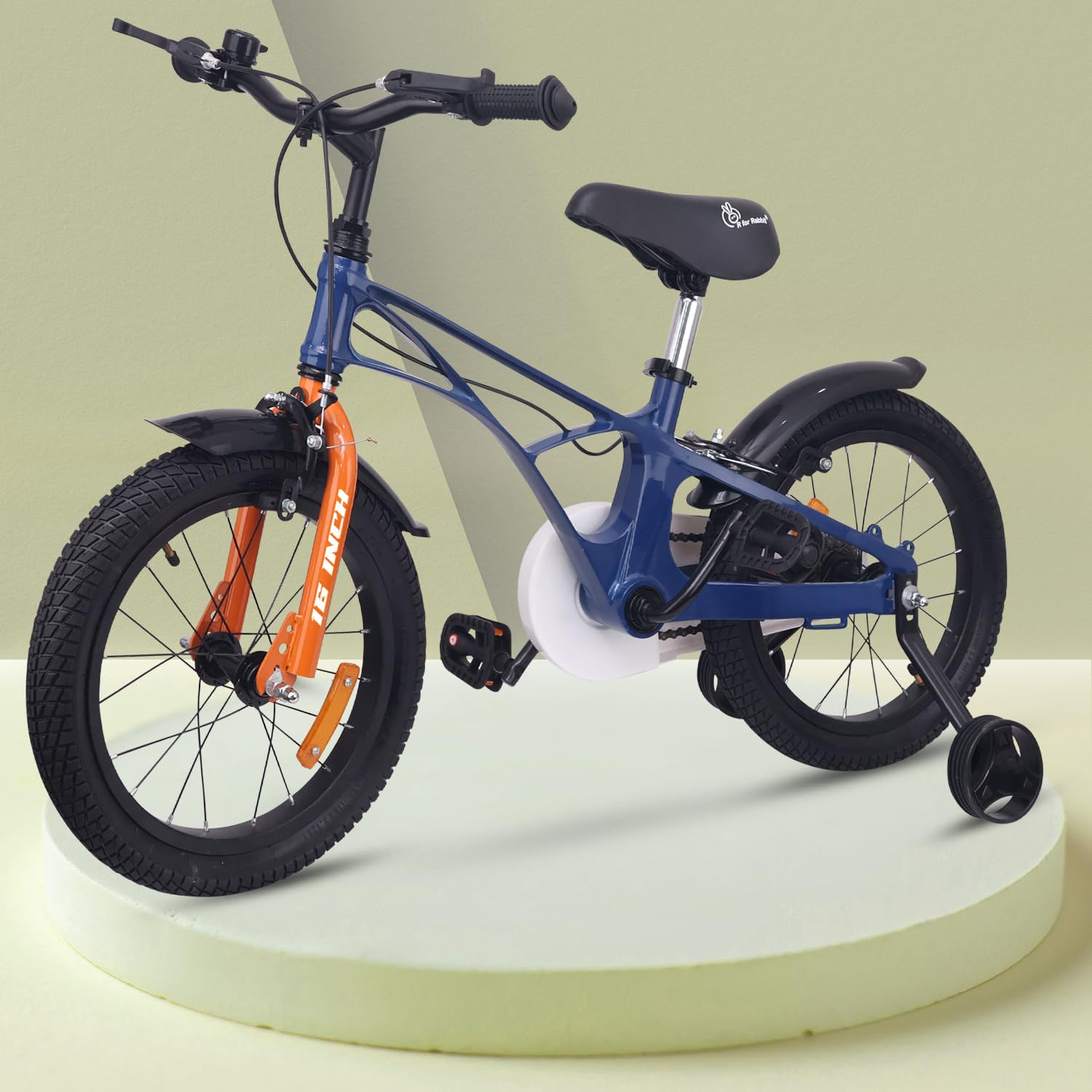 Tiny Toes Ryder Bicycle For Kids 16 Inch 90% Plug N Play Installation - Blue Orange