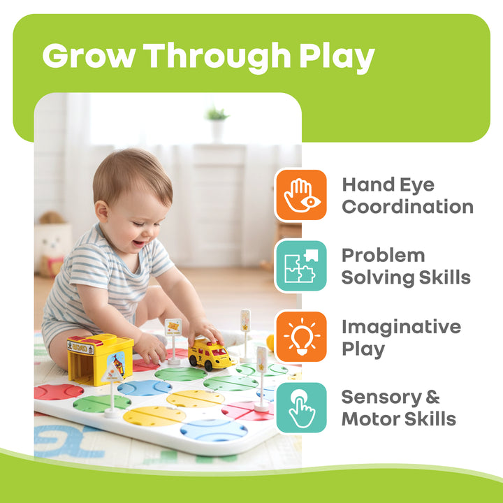 Orapple Carnival - Creative Building Toy with Tracks, Music & Lights, Ideal Gift for Kids 3+