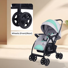 Sugar Pop Kids Stroller Set of Wheels (Front & Rear) (Spare Parts)