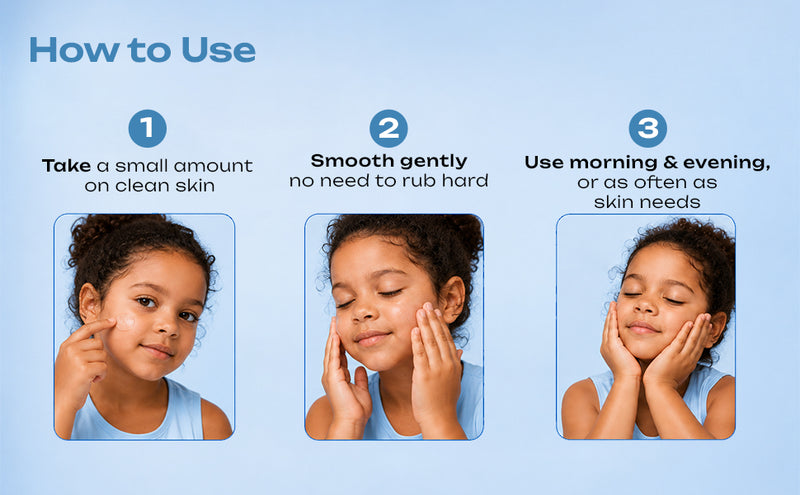 BioMimic Nourish Kit - Baby Moisturiser + Body Lotion + Face Cream for Newborns & Kids