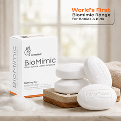 BioMimic Kids Bathing Bar - Gentle Sulphate Free Baby Soap Pack of 4