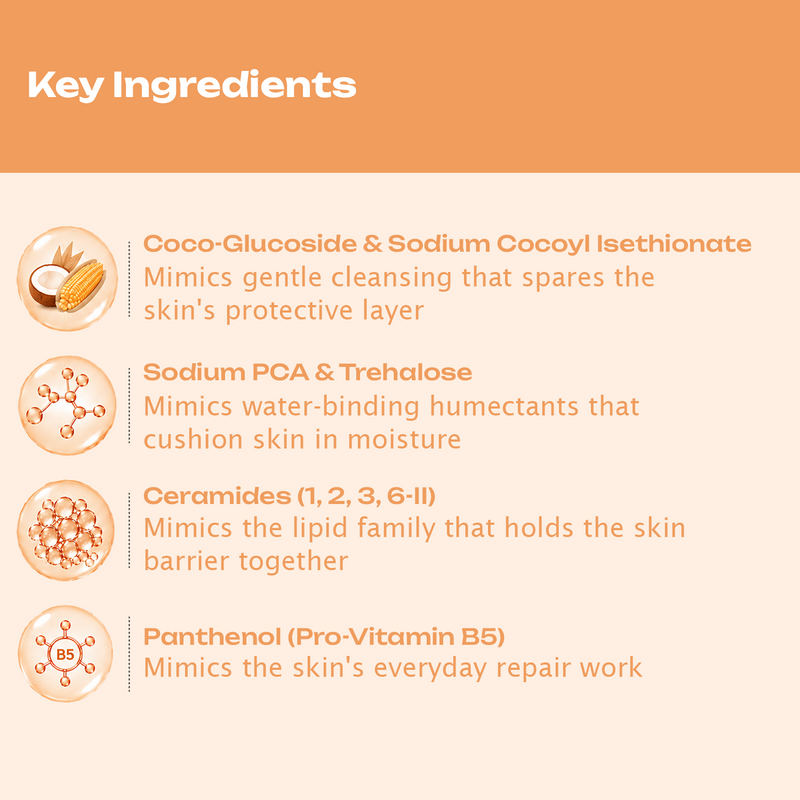 BioMimic Head to Toe Wash - Gentle Baby Body Wash for Hair and Skin 200ml