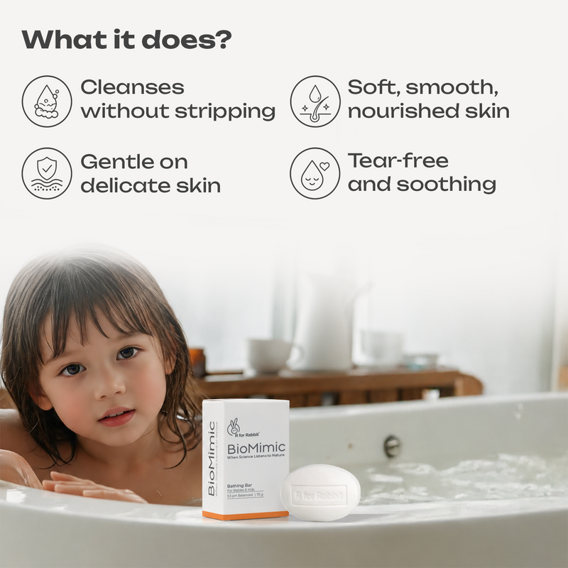 BioMimic Baby Bathing Bar - Gentle Sulphate Free Baby Soap