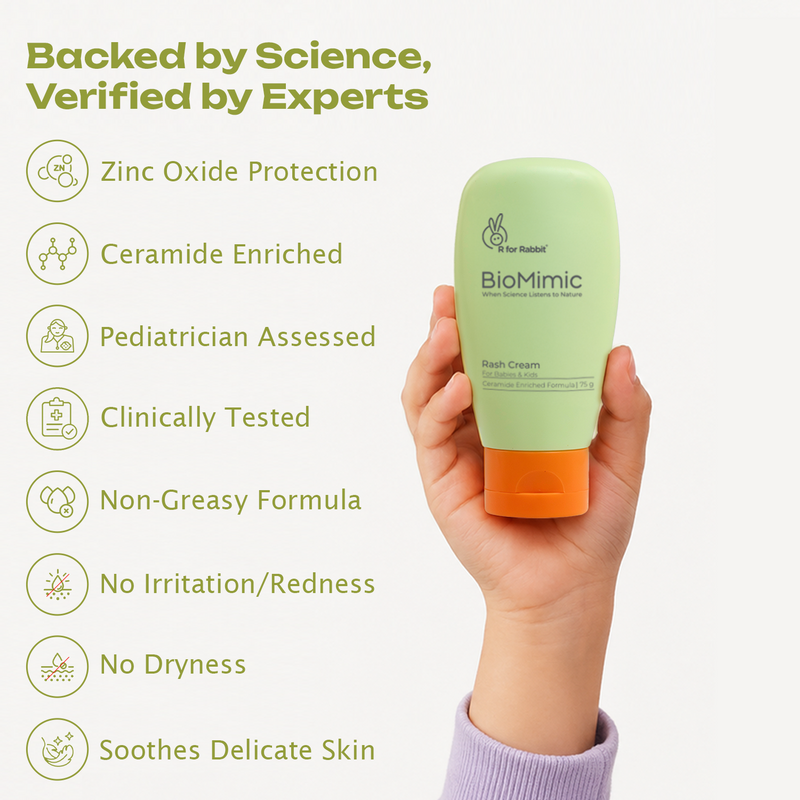 BioMimic Diaper Rash Cream - Zinc Oxide and Ceramide Formula