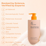 BioMimic Head to Toe Wash 400ml- Gentle Baby Body Wash for Hair and Skin
